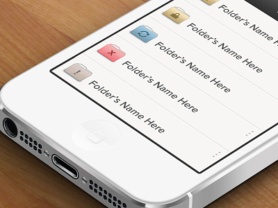 folder icons ( iOS app ) .