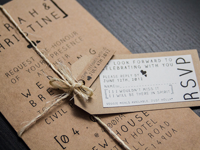 Civil Partnership | Wedding Invite