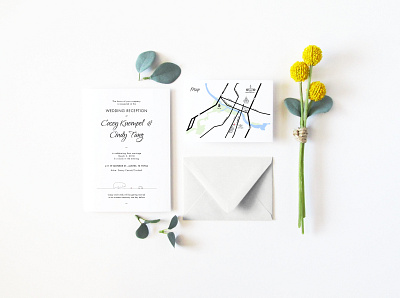 California Vs. Texas Wedding Suite creative design illustration invitation print typography wedding