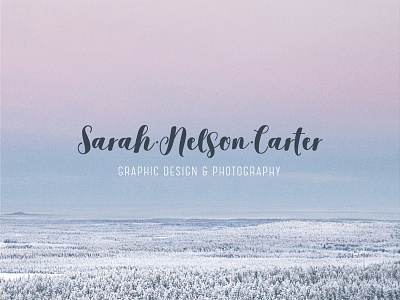 Sarah Nelson Carter | Logo Design 2.0 art brand branding design font graphics logo script typography