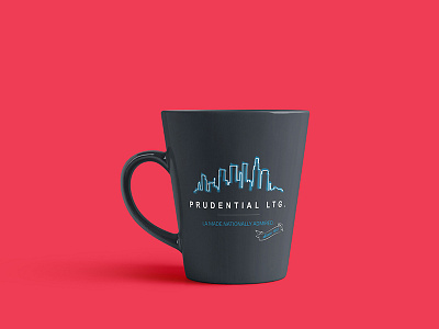 LA Mug Design creative illustration logo mug red skyline typography