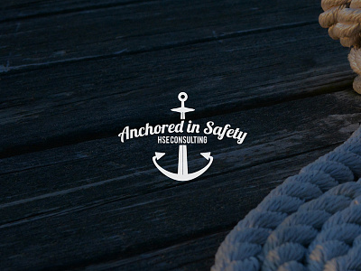 Anchored in Safety | Logo Design anchor creative design designer logo nautical ocean sea