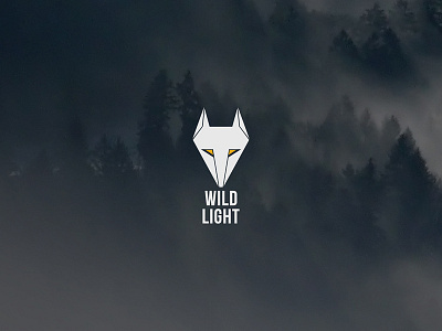 Wild Light | Logo Concept design graphics icon light logo wolf