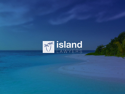 Island Lawyers | Alternate Logo Design creative design graphics logo love. hawaii palms trees