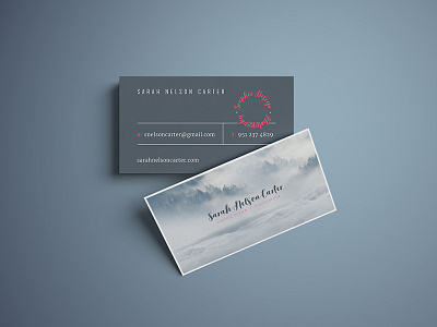 Sarah Nelson Carter | Business Card brand branding business card design graphics identity logo