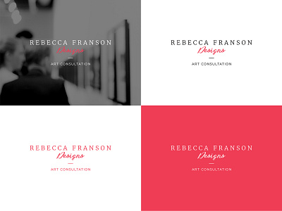 Rebecca Franson — Logo Concept brand branding creative graphic design graphics homepage htmlweb design logo web wordpress