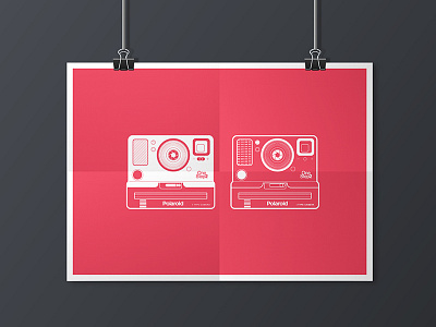 Polaroid Illustrations art creative design designed designer flat illustration