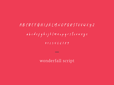 Wonderfall Script brochure creative design designer editorial follow layout like typography