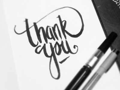 Thank You - Type by Matt Nosworthy on Dribbble