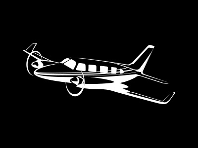 Plane Illustration bw contrast design fly illustration motion plane space