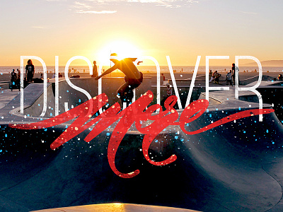 Discover More font handmade letter lettering matter people skatepark sunset type vector