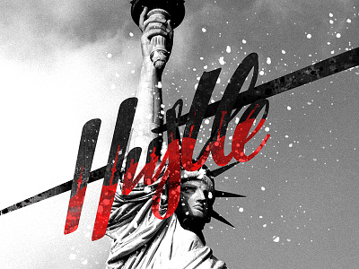Hustle create font handmade hustle illustration letter lettering photo quote texture type vector