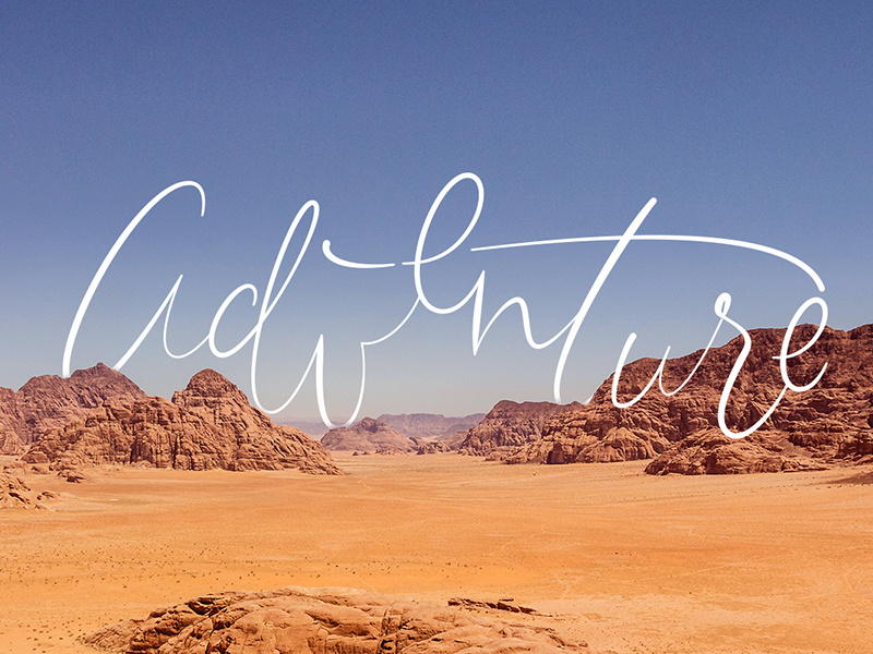 Adventure adventure create love design texture color font handmade lettering letter type