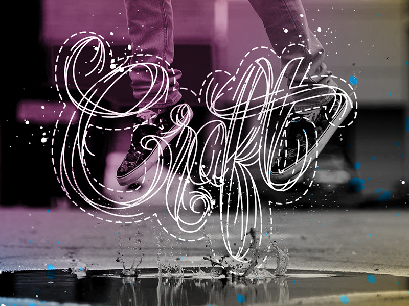 Dribbleprojects Craft 2016 adventure create love design texture color font handmade lettering letter type