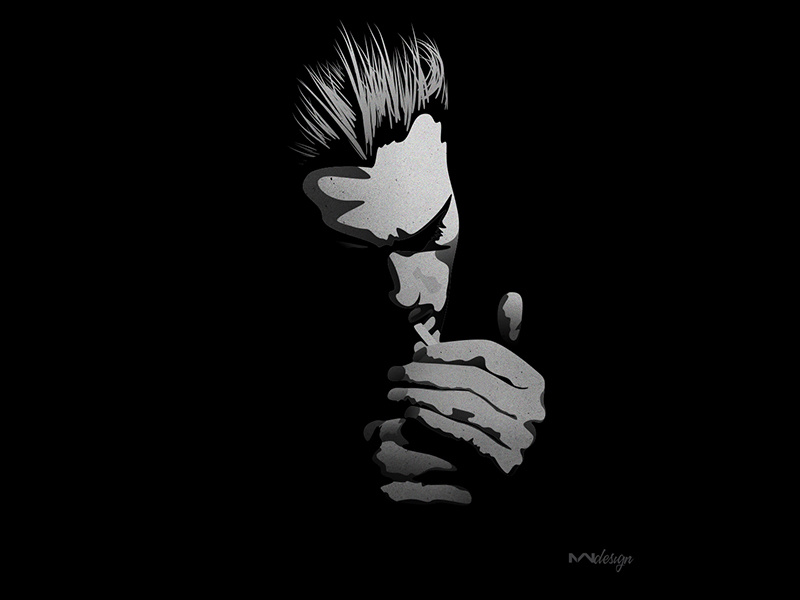 BW Portrait mood design graphic nature challenge portrait illustration