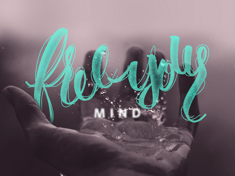 Free your mind ... caligraphy design illustration lettering letter type
