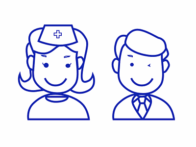 Illustration flat illustrator personas simplicity ux vector