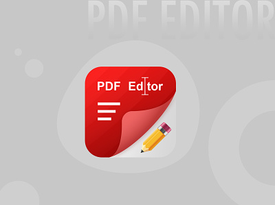 PDF Editor animation app app design app icon branding design document editor graphic design graphics icon layout logo motion graphics pdf pdf editor pdf editor app icon pdf logo ui ux