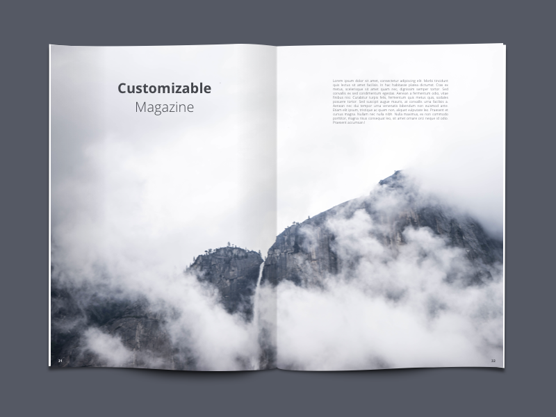 Freebie: Customizable Magazine editorial design design minimal simple clean graphic design magazine freebie sketch