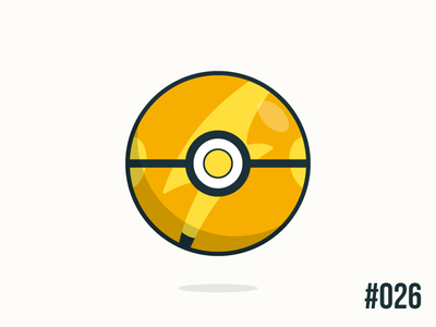 Pokéballday: #026 Raichu Ball clean illustrator nintendo pokeball pokeballday pokemon pokéball pokéballday pokémon raichu vector