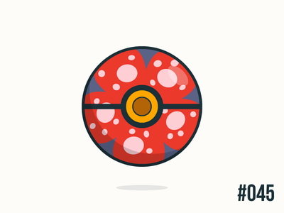 Pokéballday #045 Vileplume Ball clean illustrator nintendo pokeball pokeballday pokemon pokéball pokéballday pokémon vector vileplume