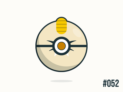 Pokéballday #052 Meowth Ball clean illustrator meowth nintendo pokeball pokeballday pokemon pokéball pokéballday pokémon vector