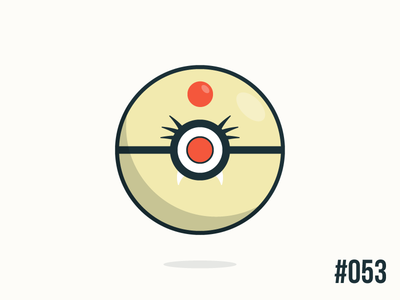 Pokéballday #053 Persian Ball clean illustrator nintendo persian pokeball pokeballday pokemon pokéball pokéballday pokémon vector