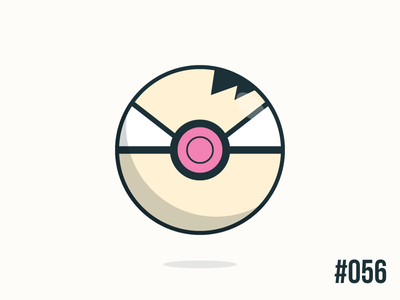 Pokéballday #056 Mankey Ball clean illustrator mankey nintendo pokeball pokeballday pokemon pokéball pokéballday pokémon vector