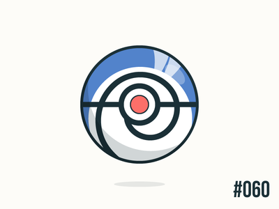 Pokéballday #060 Poliwag Ball clean illustrator nintendo pokeball pokeballday pokemon pokéball pokéballday pokémon poliwag vector