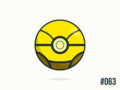 Pokéballday #063 Abra Ball abra clean illustrator nintendo pokeball pokeballday pokemon pokéball pokéballday pokémon vector