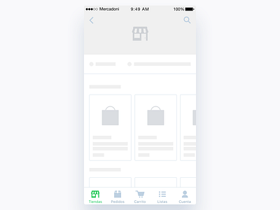 Mercadoni Loader Retailer iOS app clean ios loader loading mercadoni retailer ui ux