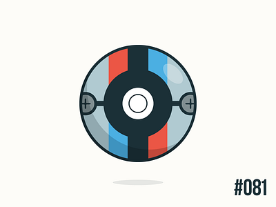 Pokéballday #081 Magnemite clean illustrator magnemite nintendo pokeball pokeballday pokemon pokéball pokéballday pokémon vector