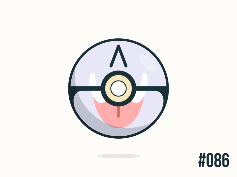 Pokéballday #086 Seel Ball clean illustrator nintendo pokeball pokeballday pokemon pokéball pokéballday pokémon seel vector