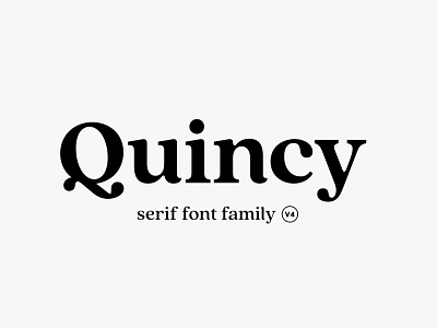 Quincy CF: vintage serif font family By Connary Fagen