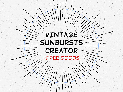 Free this week: Vintage Sunburst Creator brushes free illustrator