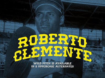 Strike out! baseball font roberto clemente typography