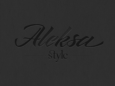 Aleksa style logo