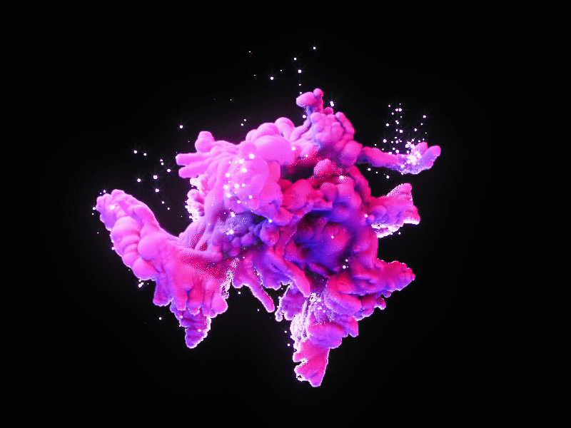 Pink Explosion 3dart cinema4d clouds explosion fx gamedev magic pink simulation smoke xparticles