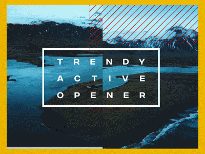Trendy Active Opener active sport event extreme modern promo showreel slideshow travel trendy opener vlog winter youtube