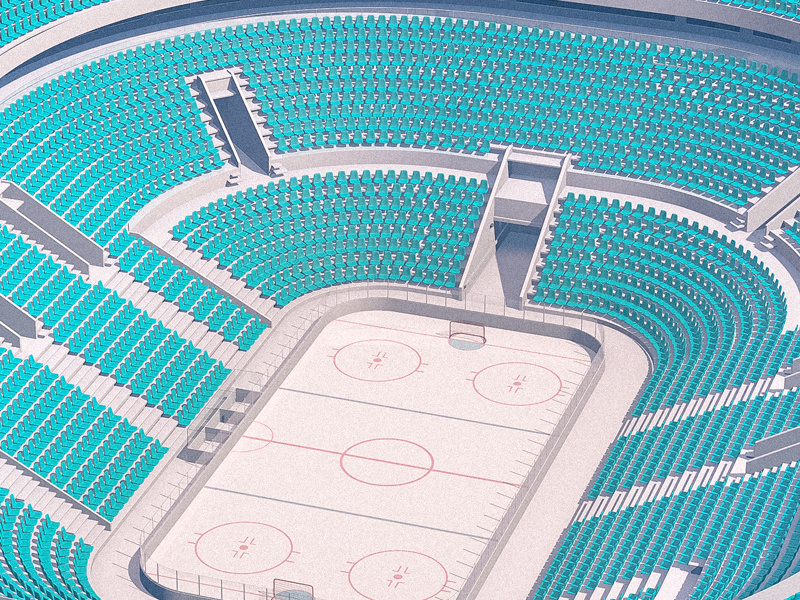 Hockey Stadium russian bdsr 3d everydays cgi thebarraqda freelance design render cinema4d arena broadcast sport stadium hockey