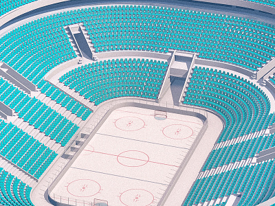 Hockey Stadium 3d arena bdsr broadcast cgi cinema4d everydays freelance design hockey render russian sport stadium thebarraqda