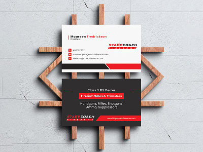 Stage Coach Business Card Design