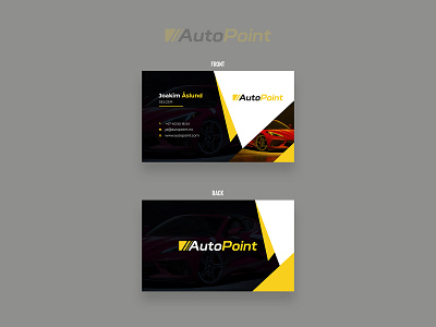 Auto Point Business Card Design | Social Media Design