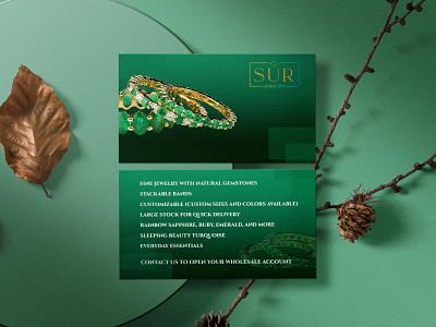 Sur Jewelry Business Card Design | Social Media Design