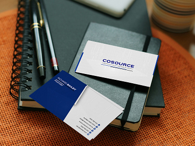 Cosource Business Card Design advertisement branding business card business card design business card template business cards card card design company design illustration