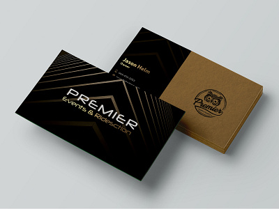 Premier Events And Ridestion advertisement branding business card business card design business card template business cards card card design company design illustration template