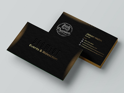 Premier Events And Ridesction advertisement branding business card business card design business card template business cards card card design company design illustration