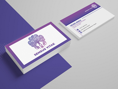 Sensus Vitae Card Design advertisement branding business card business card design business card template business cards card card design company design illustration template typography