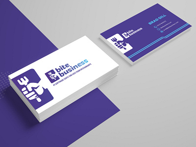 Bite Business Card design advertisement branding business card business card design business card template business cards card card design company design illustration template typography