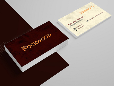 Rockwood Card Design advertisement branding business card business card design business card template business cards card card design company design illustration template typography